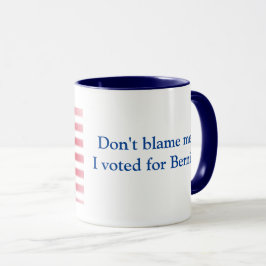 Caneca Não me responsabilize que eu votei para Bernie