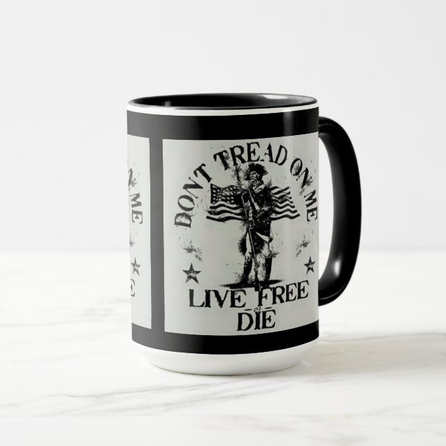 CANECA NÃO ME TRAGAS, VIVE LIVRE OU MORRE / MUG (Frente Esquerda)