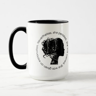 Caneca Não obstante, persistiu (o preto)