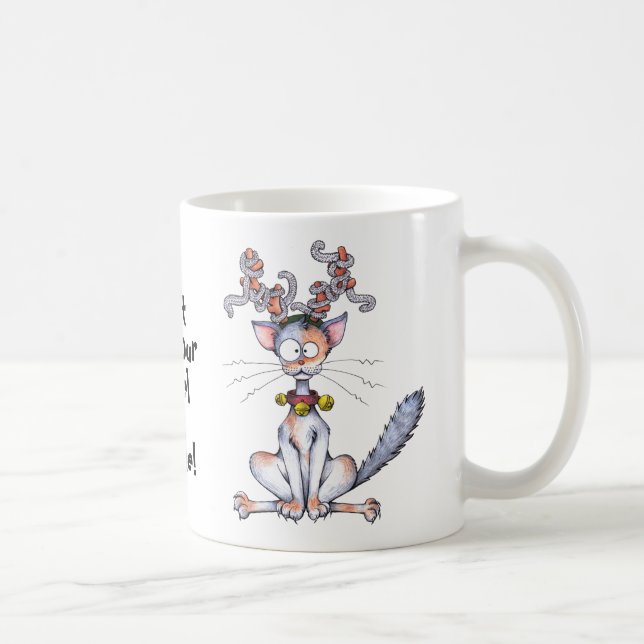 Caneca Não obtenha seu ouropel em um emaranhado! (Direita)