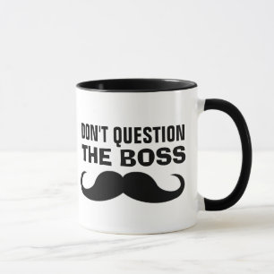 Caneca NÃO PERGUNTE AO CHEFE Coffee Mgs