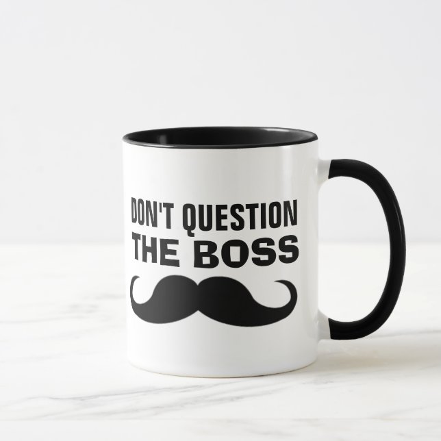 Caneca NÃO PERGUNTE AO CHEFE Coffee Mgs (Direita)