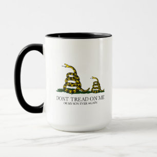 Caneca Não Pise em Mim ou No Meu Filho Gadsden Bandeira M