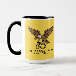 Caneca Não pise no meu copo da democracia