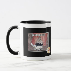 Caneca Não pode falar agora, a luta do chefe