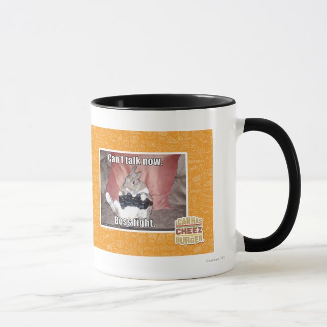 Caneca Não pode falar agora, a luta do chefe (Direita)