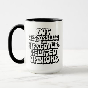 Caneca Não Responsável Por Opiniões Relacionadas Com A Pa