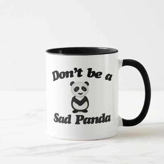 Caneca Não seja um panda triste (Direita)
