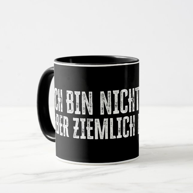 Caneca Não sou perfeito – mas estou bem perto! (Frente Esquerda)