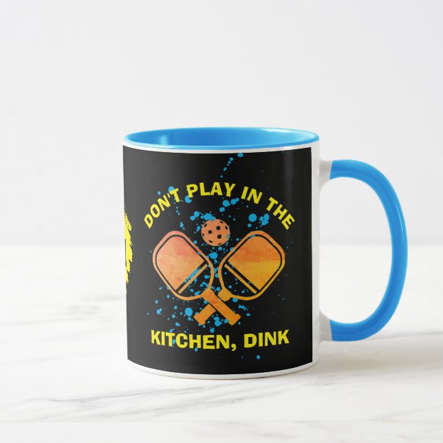 Caneca NÃO TOQUE NA COZINHA, JANTE Pickleball (Direita)