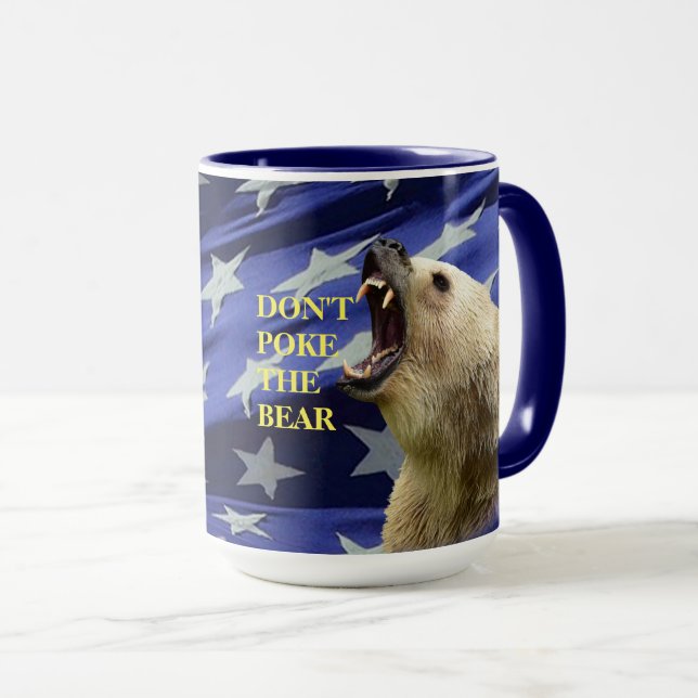 Caneca Não toque o urso (Frente Esquerda)