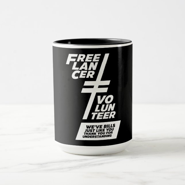 Caneca Não Um Voluntário (Centro)