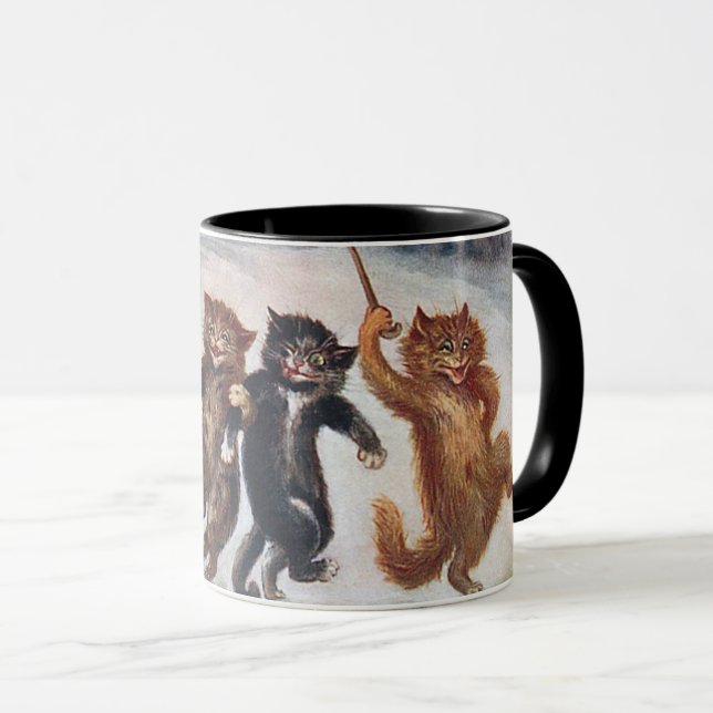 Caneca NÃO VAMOS PARA CASA ATÉ MANHÃ, Louis Wain (Frente Esquerda)