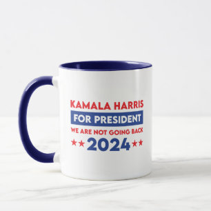 Caneca Não Vamos Voltar Para Kamala Harris Para O Preside