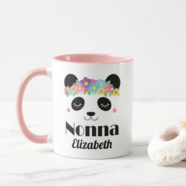 Caneca Não-vovó Panda Personalizada (Com Donut)