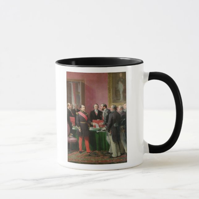 Caneca Napoleon III cede o decreto (Direita)