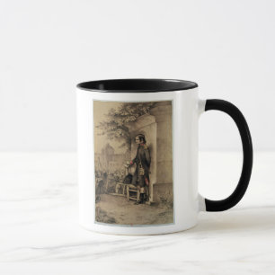 Caneca Napoleon mim no cerco do Tuileries