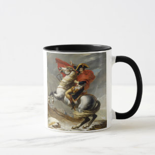Caneca Napoleon que cruza a passagem grande de St Bernard