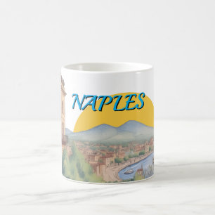 Caneca Napoli – Xícara de Café com Paisagem do Ves