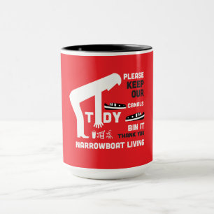 Caneca Narrowboat E CanalBoat Mantêm Nossos Canais