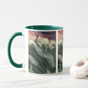Caneca Narvais, Vida Marinha Vintage Baleias Animais Oceâ