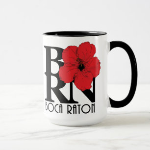 Caneca NASCER Boca Raton Red Hibiscus 15oz