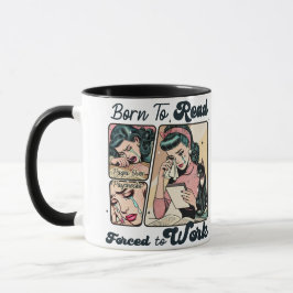 Caneca Nascer de leitura forçada a trabalhar em quadrinho