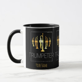 Caneca Nascer de trompete para ser trompetista para músic