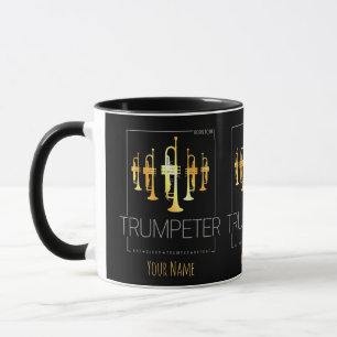 Caneca Nascer de trompete para ser trompetista para músic