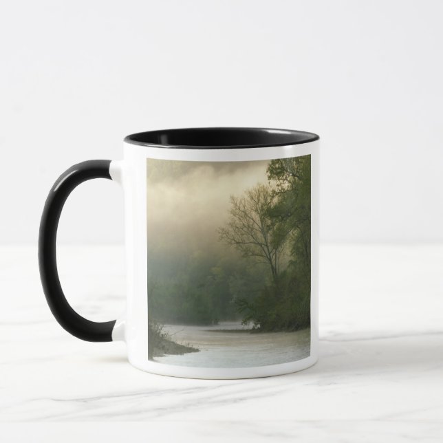 Caneca Nascer do sol através da névoa visto de Red Bluff, (Esquerda)