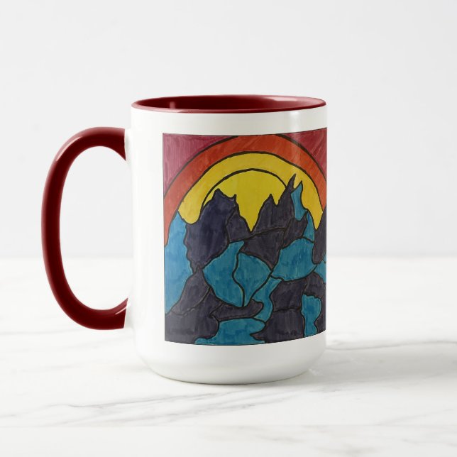 Caneca Nascer do sol nas montanhas (Esquerda)