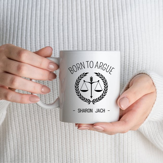 Caneca Nascer Para Argumentar Advogado Advogado Advogado  (Criador carregado)