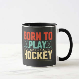 Caneca Nascer para jogar hóquei