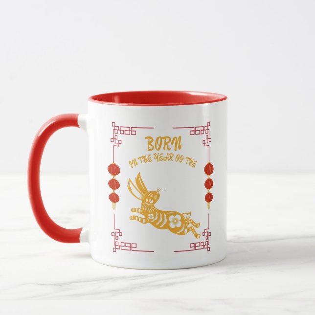 Caneca Nascido no Ano do Coelho (Esquerda)
