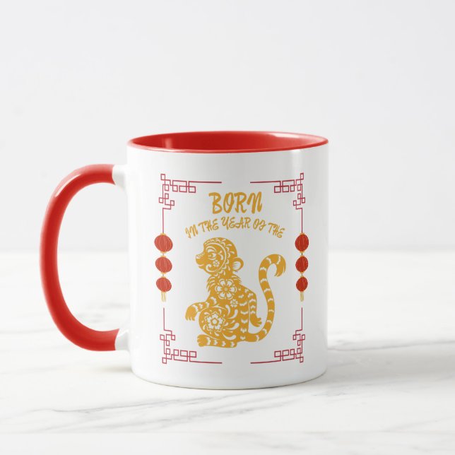 Caneca Nascido no Ano do Macaco (Esquerda)