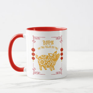 Caneca Nascido no Ano do Porco