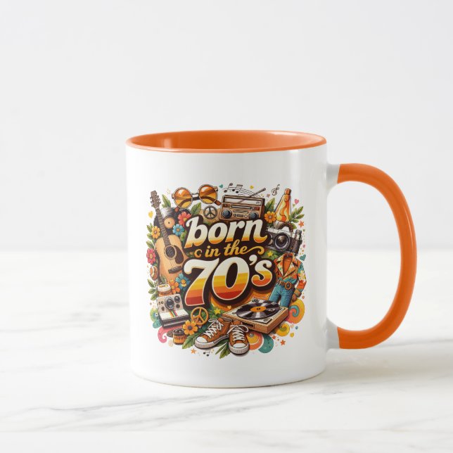 Caneca Nascido nos anos 70 (Direita)