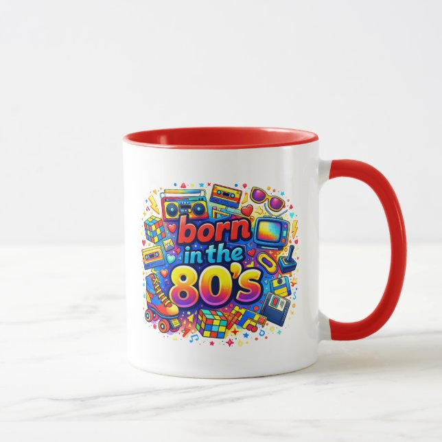 Caneca Nascido nos anos 80 (Direita)