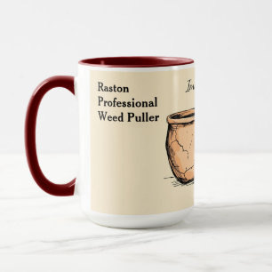 Caneca Nascido para Ilustração Botânica de Jardim Talento