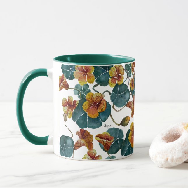 Caneca Nastúrbios De Verão, Mug De Café De Duas Toneladas (Com Donut)