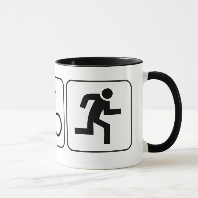 Caneca Natação, bicicleta, funcionamento - Triathlon (Direita)