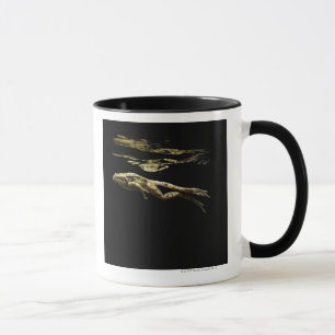 Caneca natação do sapo na obscuridade apenas abaixo da