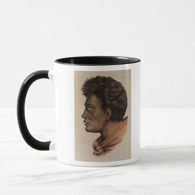 Caneca Natai, um chefe maori da baía da brema, Nova (Esquerda)