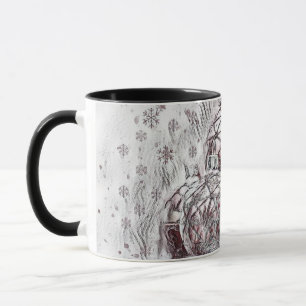 Caneca Natais vintages Decorações Ornamentos