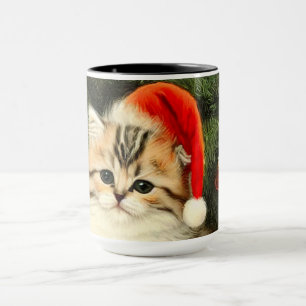 Caneca Natais vintages Kitten