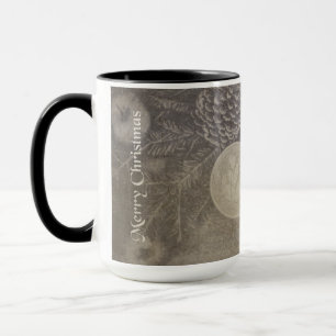 Caneca Natais vintages Motif com cookies e café