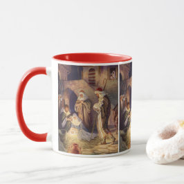 Caneca Natais vintages Natividade, 3 Pastores e Jesus