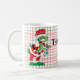 Caneca Natal 11 oz. TySANTAsaurus Rex