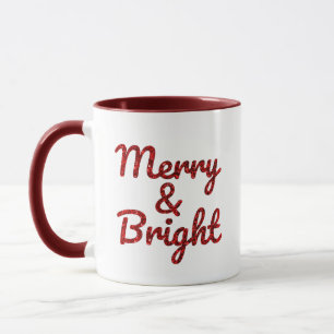 Caneca Natal Alegre e Brilhante