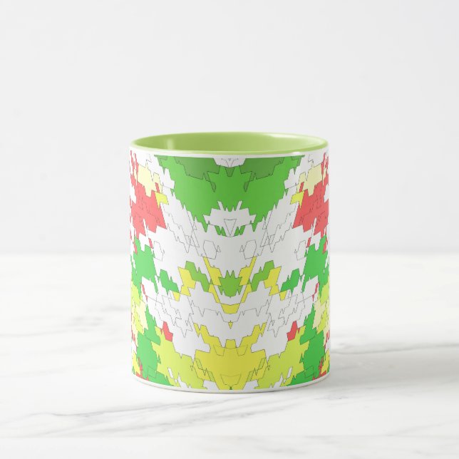 Caneca NATAL Amarelo Verde Branco (Centro)
